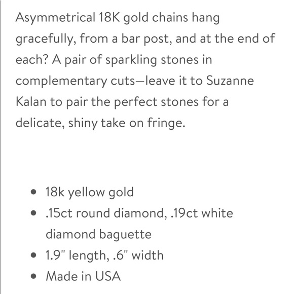 Suzanne Kalan 18K Rose Gold Fringe Post Earrings - Picture 3 of 8